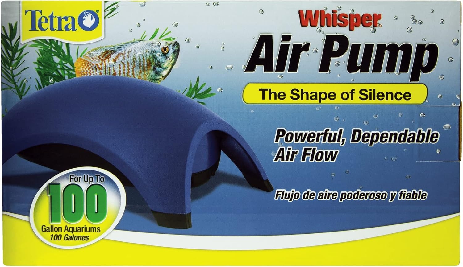 image:imageTetra Whisper Air Pump 20 To 40 Gallons For Aquariums Powerful Airflow NonUL Listed60100gallon