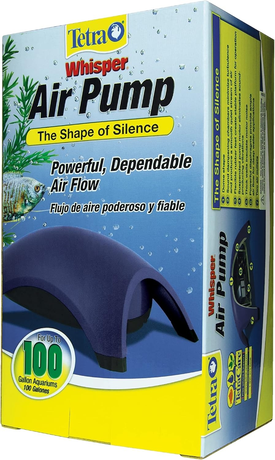 image:imageTetra Whisper Air Pump 20 To 40 Gallons For Aquariums Powerful Airflow NonUL Listed60100gallon