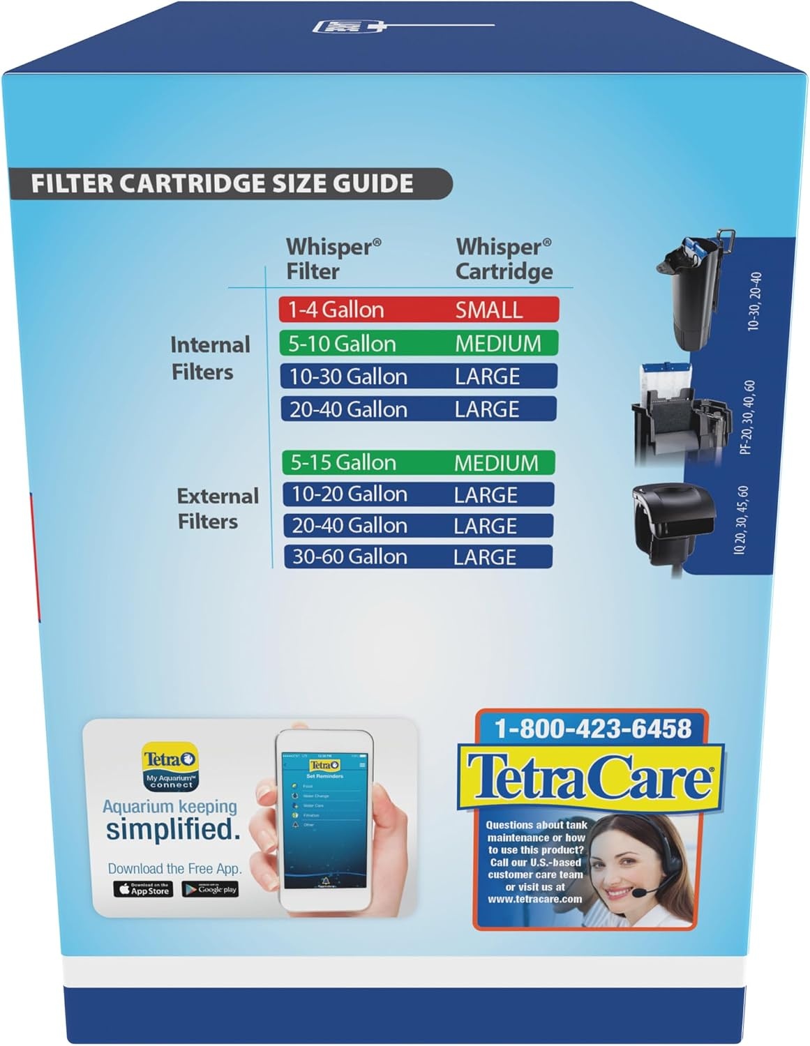 image:imageTetra Whisper BioBag Large Filter Cartridges for Aquariums 12 Count Unassembled Fits Tetra Whisper Fish Tank Filters 1030 Gal 2040 Gal PF20 30 40 60 IQ 20 30 45 60Standard