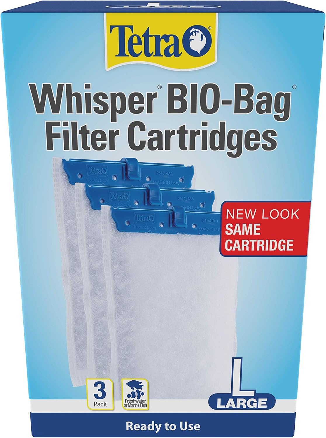 image:imageTetra Whisper BioBag Large Filter Cartridges for Aquariums 8 Count Unassembled Fits Tetra Whisper Fish Tank Filters 1030 Gal 2040 Gal PF20 30 40 60 IQ 20 30 45 60Standard