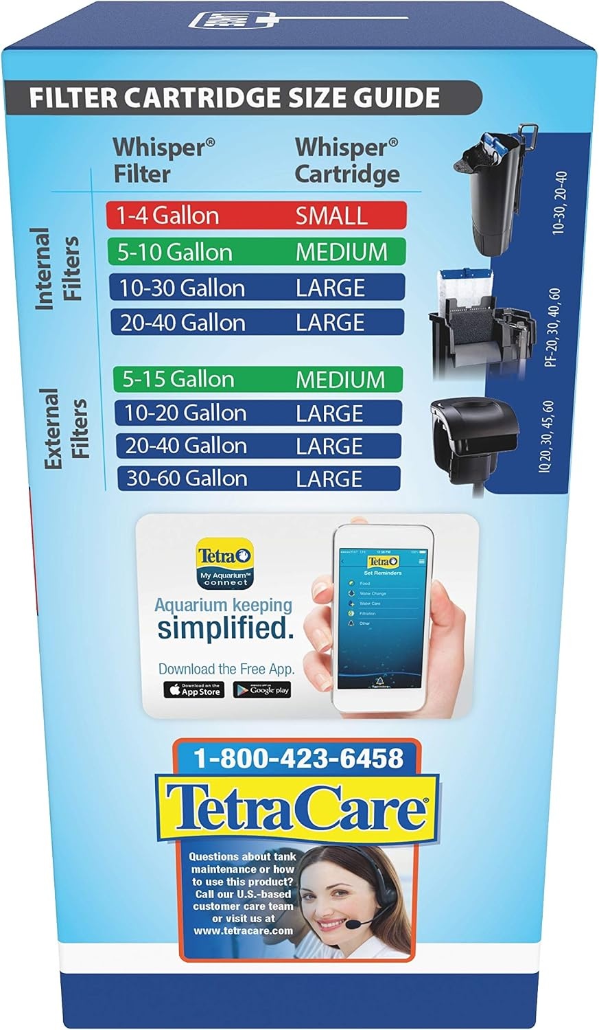 image:imageTetra Whisper BioBag Large Filter Cartridges for Aquariums 8 Count Unassembled Fits Tetra Whisper Fish Tank Filters 1030 Gal 2040 Gal PF20 30 40 60 IQ 20 30 45 60Standard