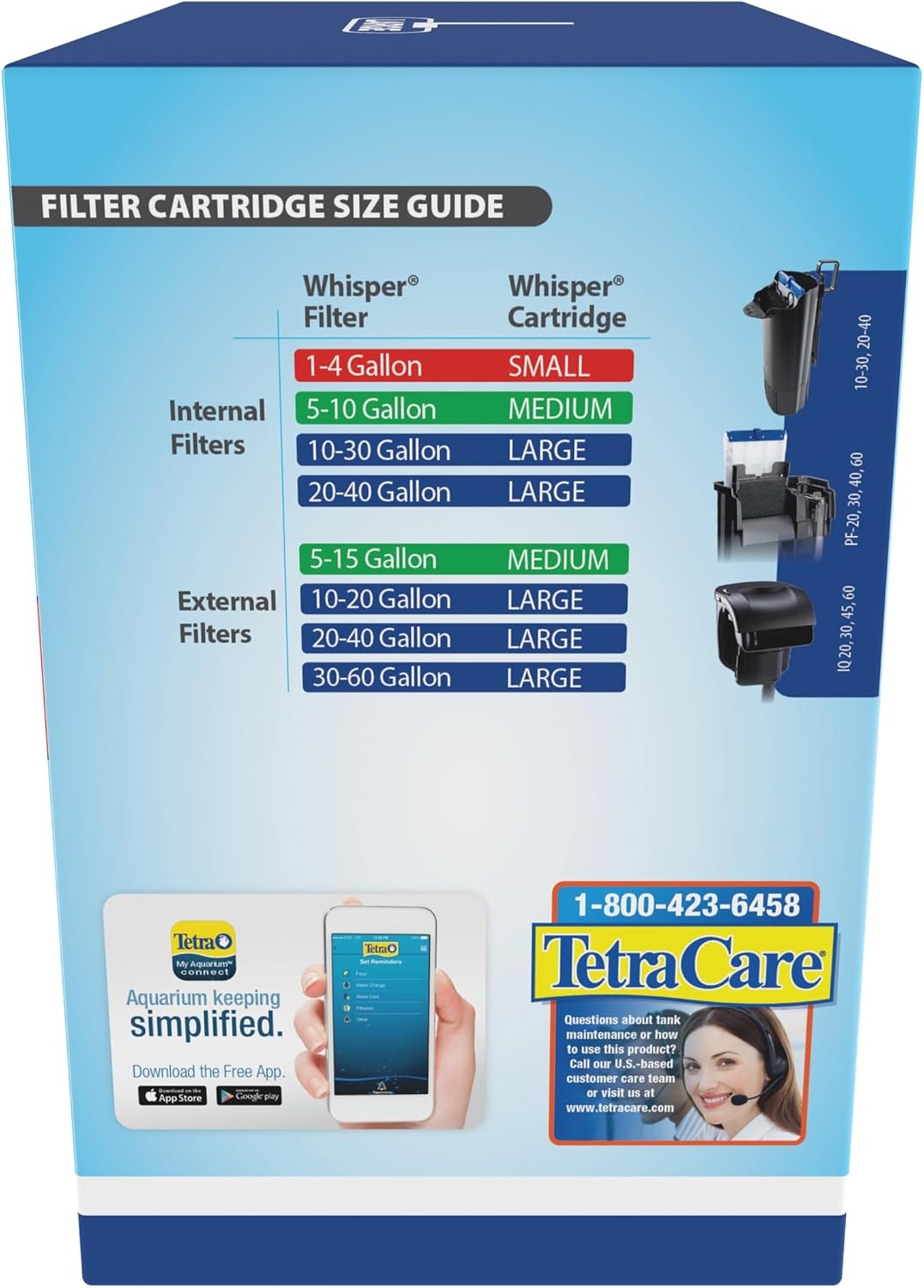 image:imageTetra Whisper BioBag Large Filter Cartridges for Aquariums 8 Count Unassembled Fits Tetra Whisper Fish Tank Filters 1030 Gal 2040 Gal PF20 30 40 60 IQ 20 30 45 60Standard