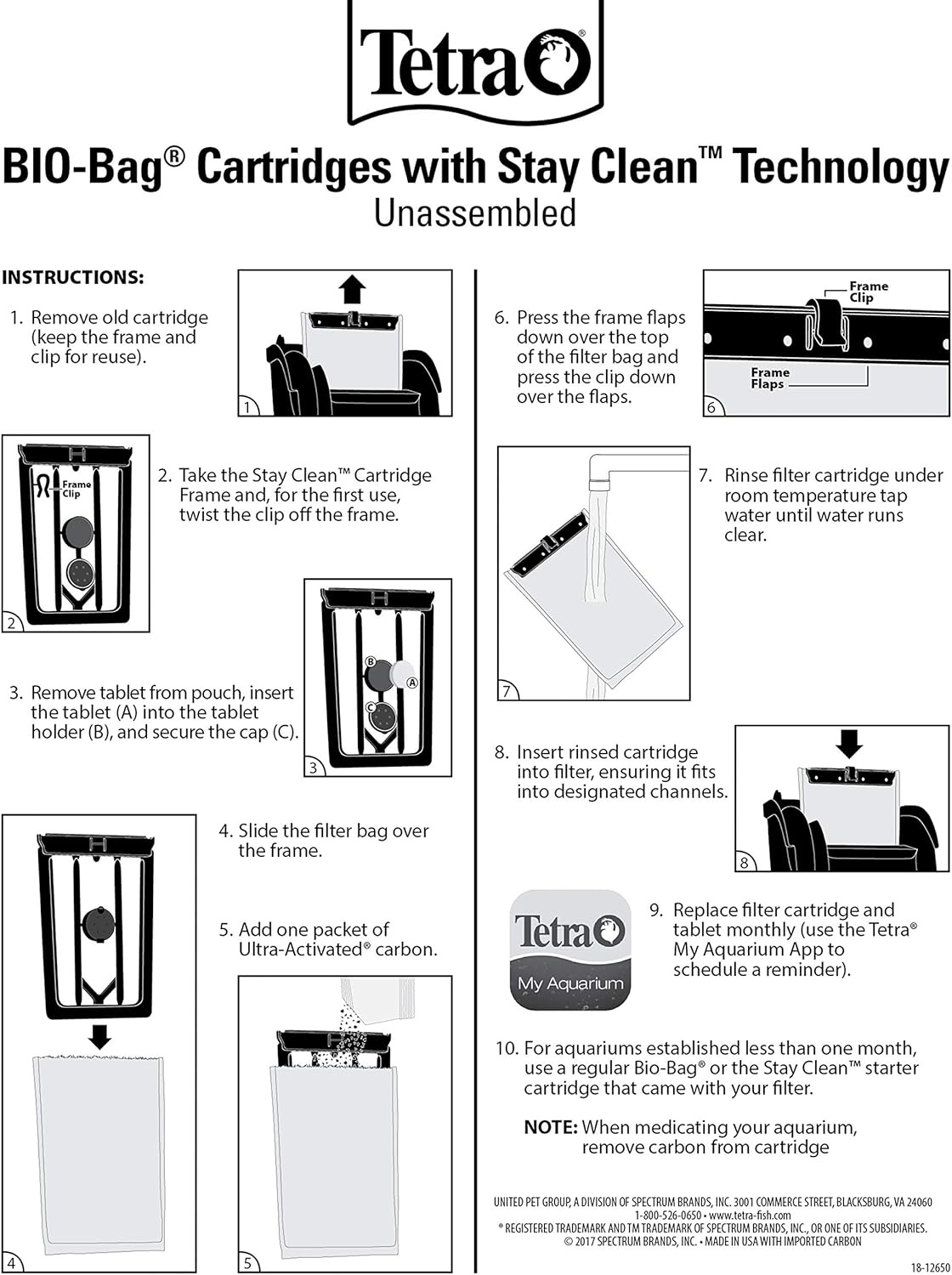image:imageTetra Whisper BioBag Large Filter Cartridges for Aquariums 8 Count Unassembled Fits Tetra Whisper Fish Tank Filters 1030 Gal 2040 Gal PF20 30 40 60 IQ 20 30 45 60With Stay Clean
