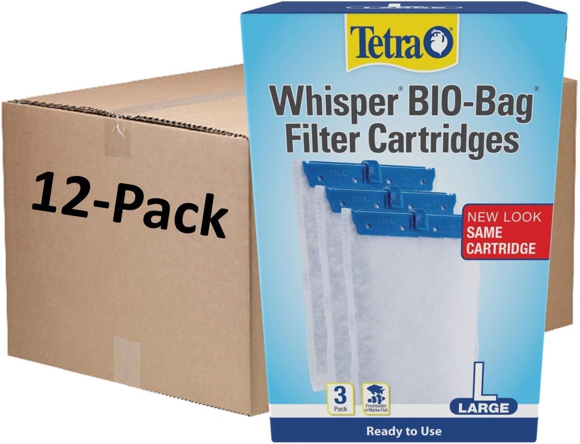 image:imageTetra Whisper BioBag Large Filter Cartridges for Aquariums 8 Count Unassembled Fits Tetra Whisper Fish Tank Filters 1030 Gal 2040 Gal PF20 30 40 60 IQ 20 30 45 60Standard
