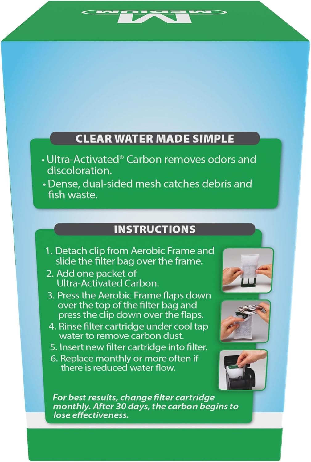 image:imageTetra Whisper BioBag Medium Filter Cartridges for Aquariums 12 Count Unassembled Fits Tetra Whisper Fish Tank Filters 510 Gal PF10 IQ 10Standard