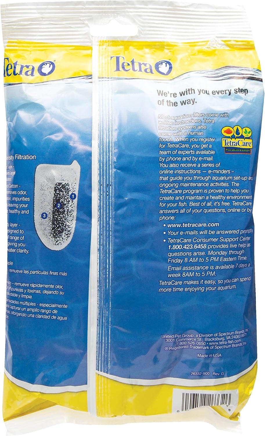 image:imageTetra Whisper EX Carbon Large Round Filter Cartridges 4 Count Fits Tetra Whisper EX 30 45 70 Fish Tank Filters2count