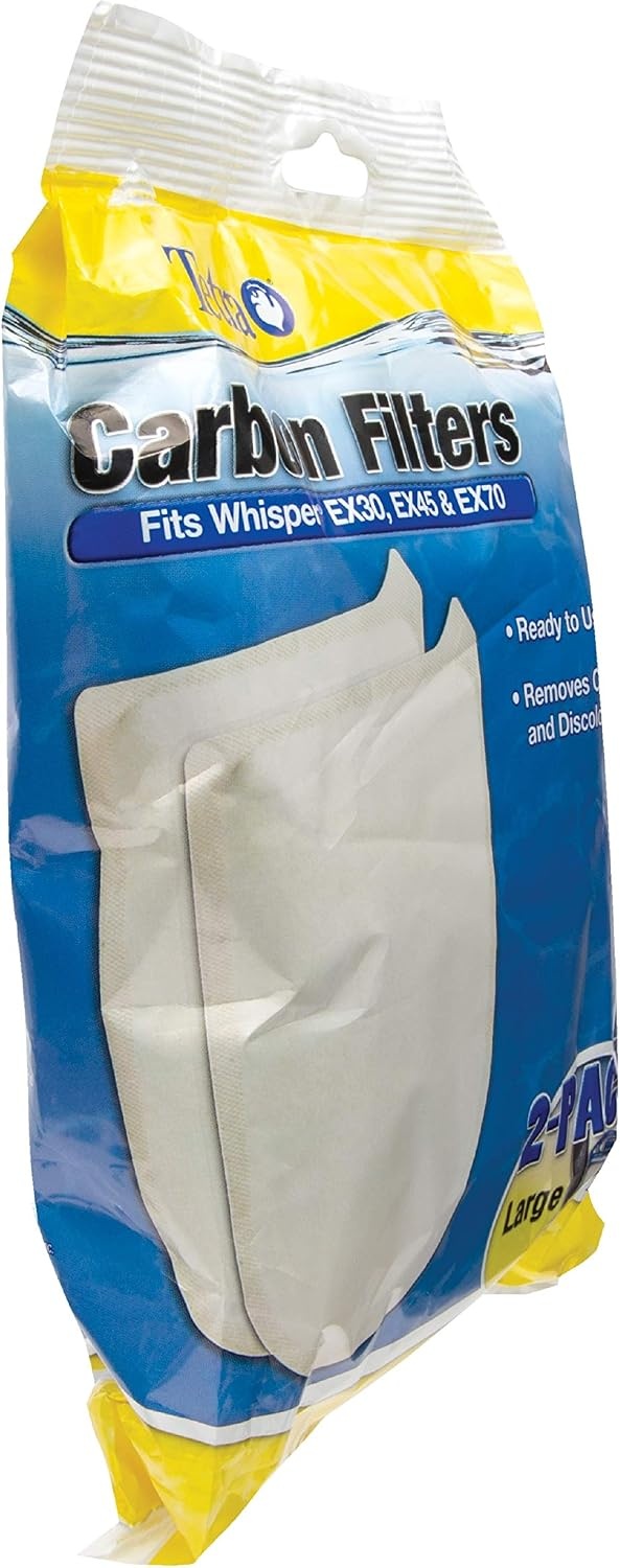 image:imageTetra Whisper EX Carbon Large Round Filter Cartridges 4 Count Fits Tetra Whisper EX 30 45 70 Fish Tank Filters2count