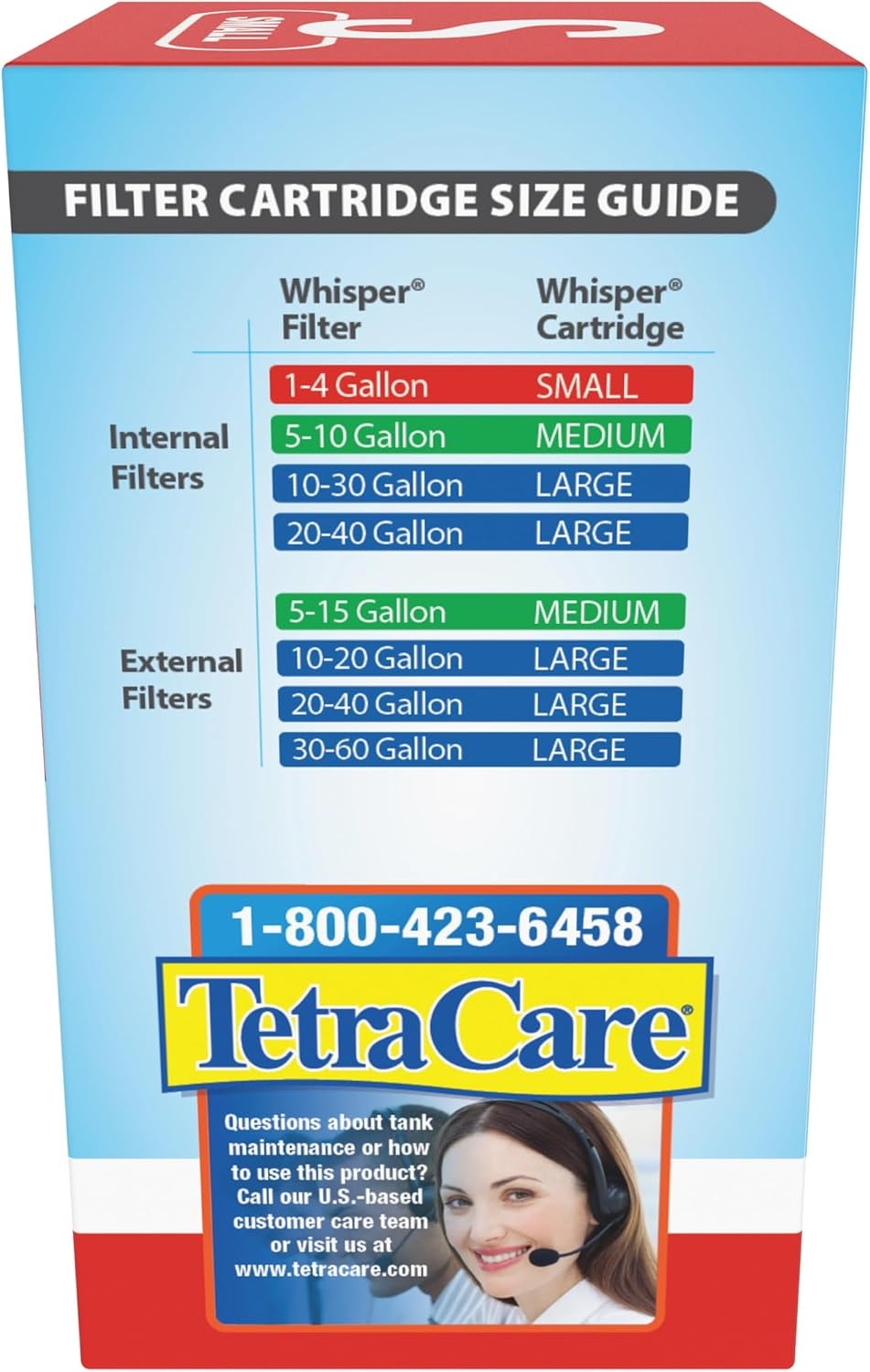 image:imageTetra Whisper Small Filter Cartridges for Aquariums 2 Count Ready to Use Fits Tetra Whisper Filters for Fish Tanks 1 4 Gal6 Count