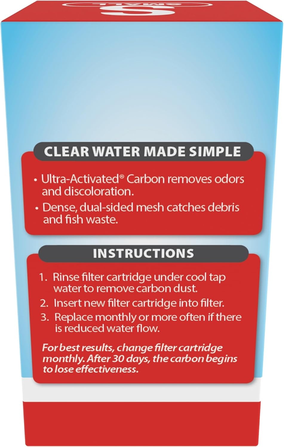 image:imageTetra Whisper Small Filter Cartridges for Aquariums 2 Count Ready to Use Fits Tetra Whisper Filters for Fish Tanks 1 4 Gal6 Count