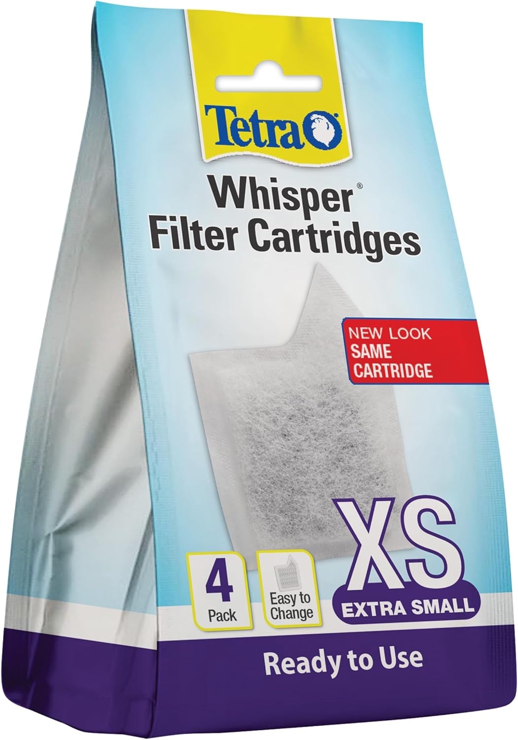 image:imageTetra Whisper XS Filter Cartridges for Aquariums 4 Count Ready to Use Fits Tetra Whisper Filters for Fish Tanks Up to 3 Gal4Count