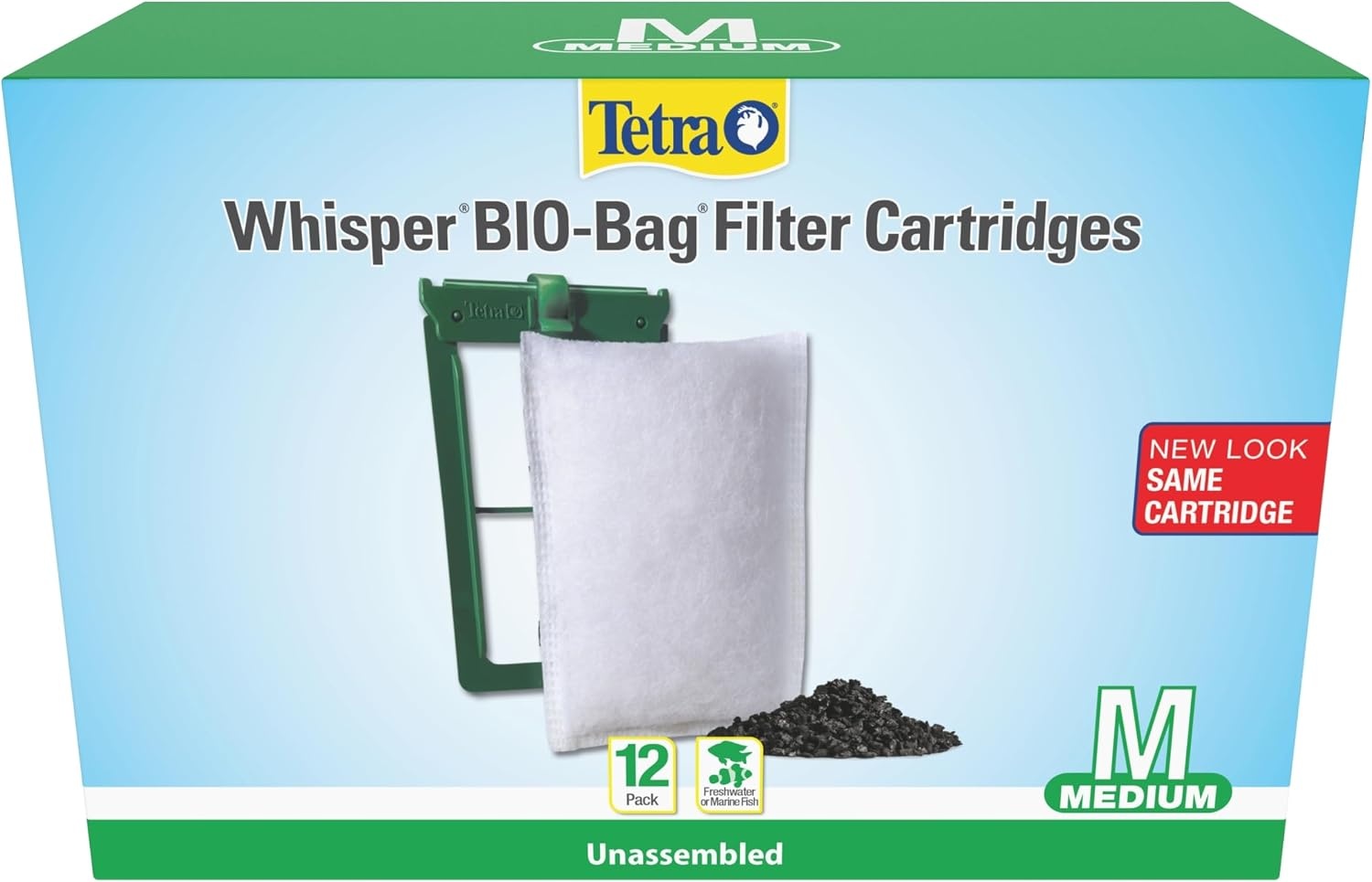 image:imageTetra Whisper XS Filter Cartridges for Aquariums 4 Count Ready to Use Fits Tetra Whisper Filters for Fish Tanks Up to 3 Gal96Count