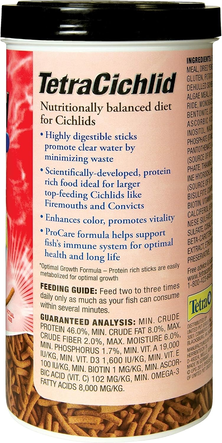 image:imageTetraCichlid Floating Cichlid Sticks 113 Ounces Pond Fish Food Nutritionally Balanced113 Ounce Pack of 12