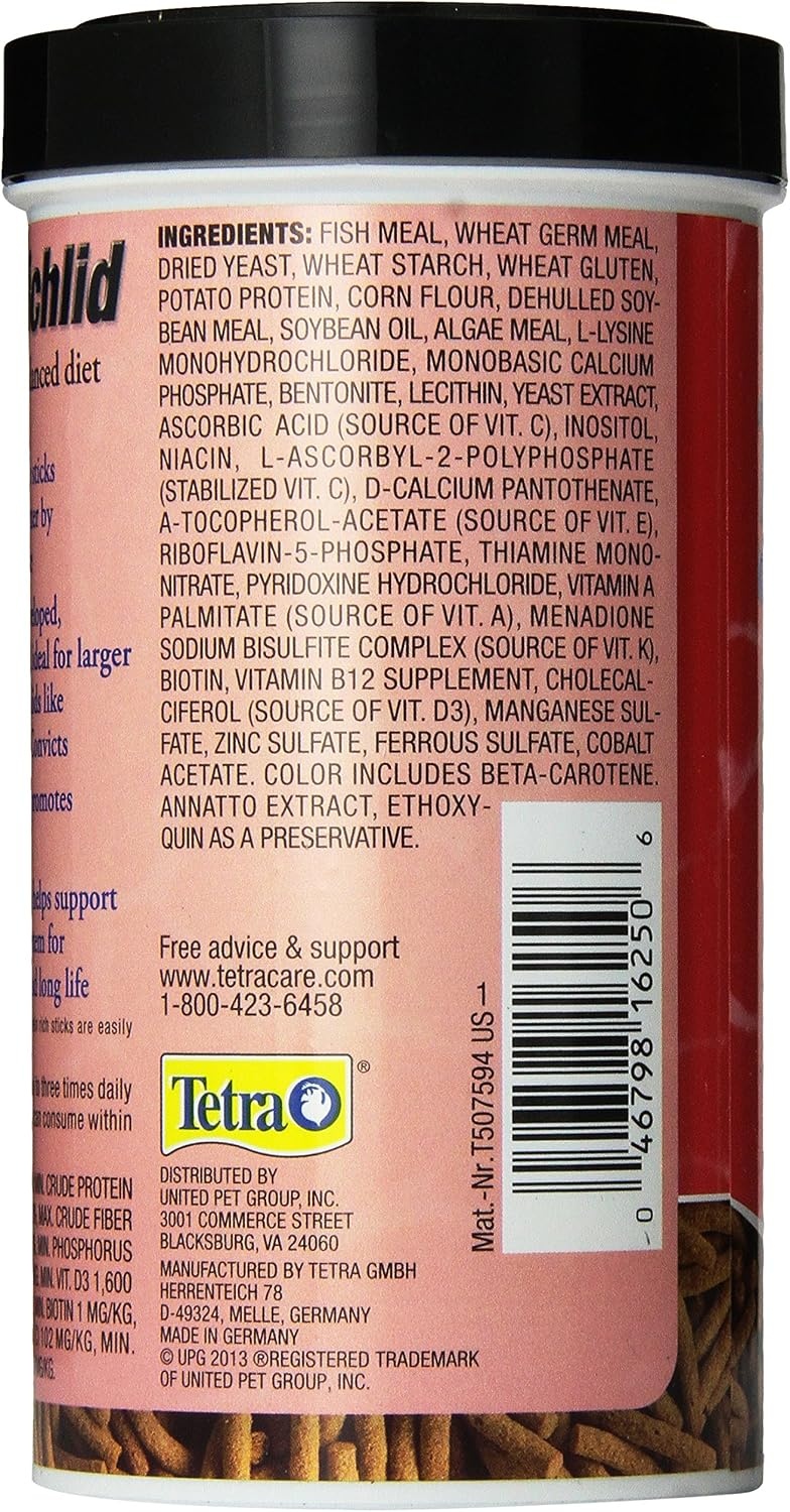 image:imageTetraCichlid Floating Cichlid Sticks 113 Ounces Pond Fish Food Nutritionally Balanced565 Ounce Pack of 1
