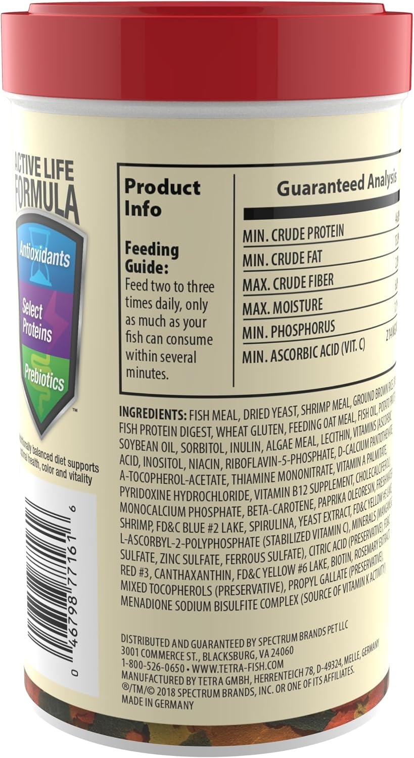 image:imageTetraColor Tropical Flakes Color Boosting Fish Food Nutritionally Balanced Diet for Tropical Fish 706 ozTropical