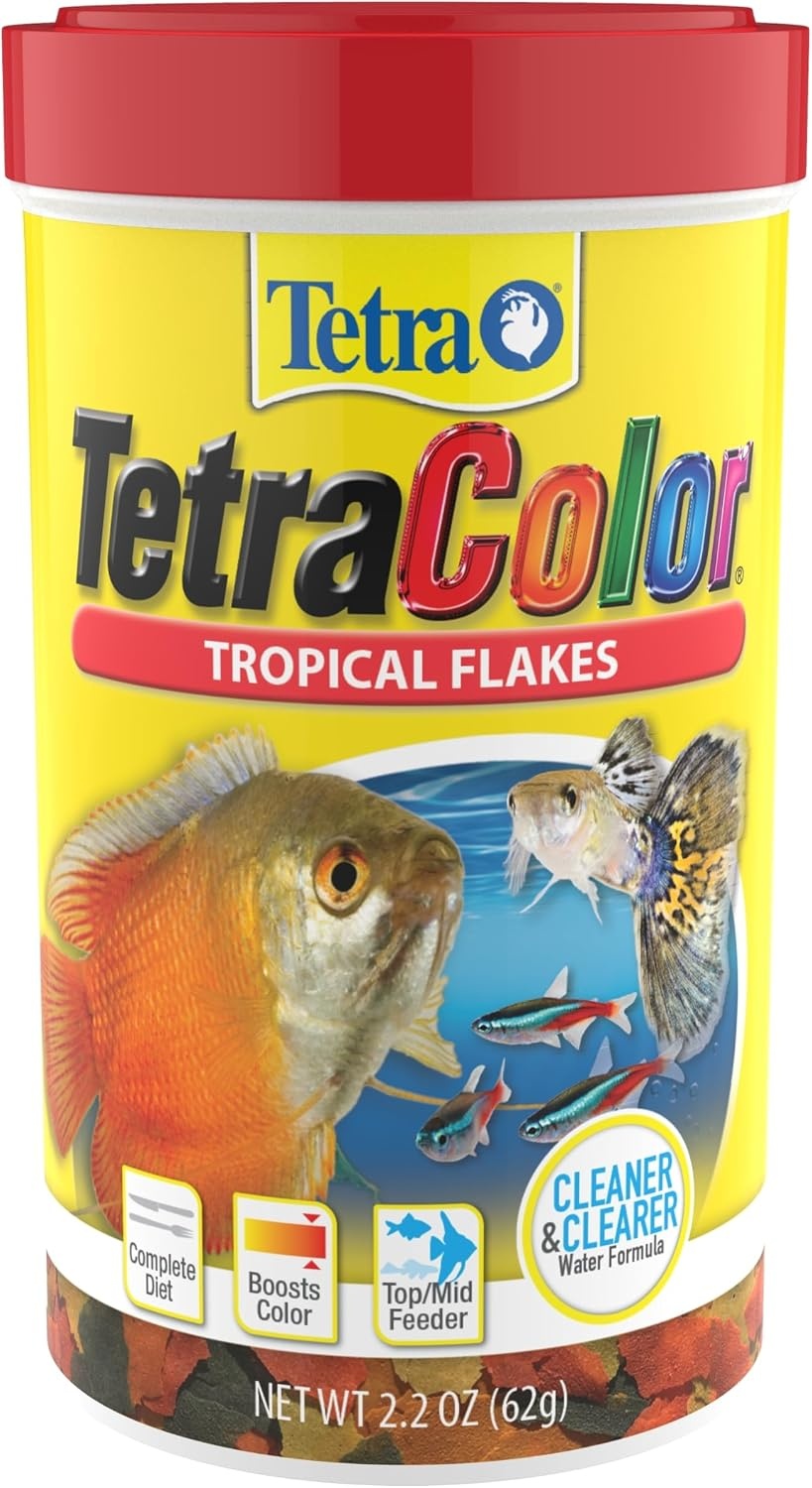 image:imageTetraColor Tropical Flakes Color Boosting Fish Food Nutritionally Balanced Diet for Tropical Fish 706 ozTropical
