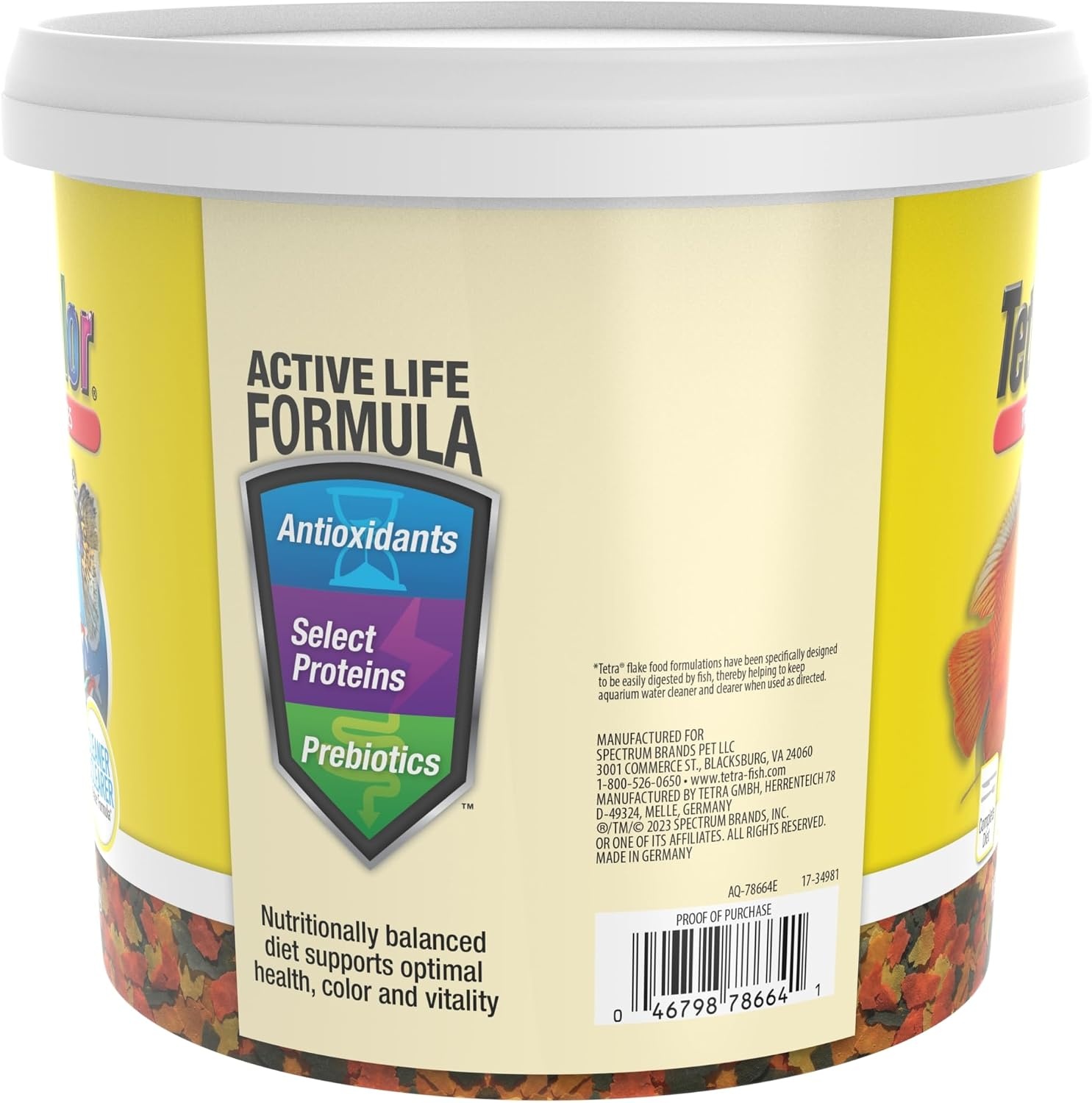 image:imageTetraColor Tropical Flakes Color Boosting Fish Food Nutritionally Balanced Diet for Tropical Fish 706 ozTropical