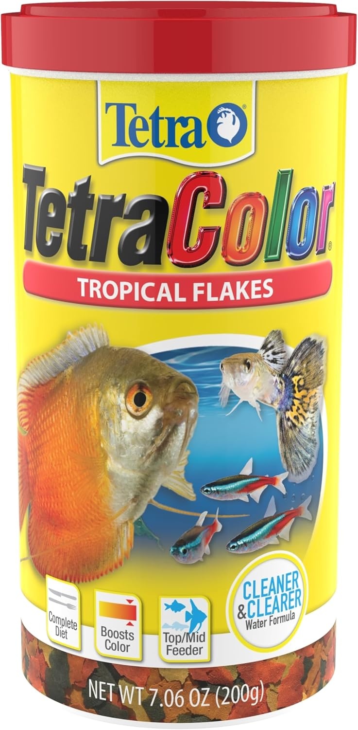 image:imageTetraColor Tropical Flakes Color Boosting Fish Food Nutritionally Balanced Diet for Tropical Fish 706 ozTropical