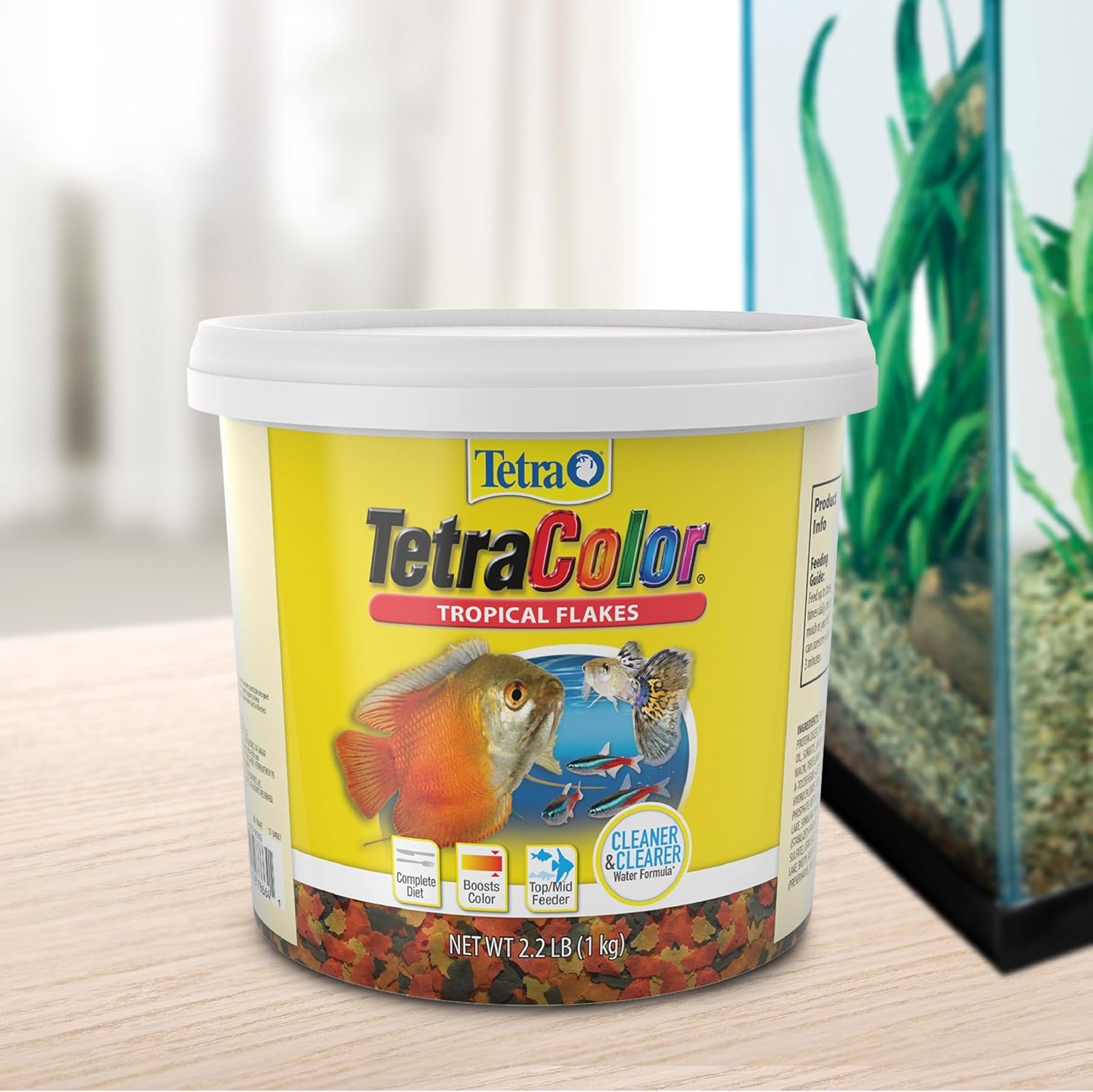 image:imageTetraColor Tropical Flakes Color Boosting Fish Food Nutritionally Balanced Diet for Tropical Fish 706 ozTropical