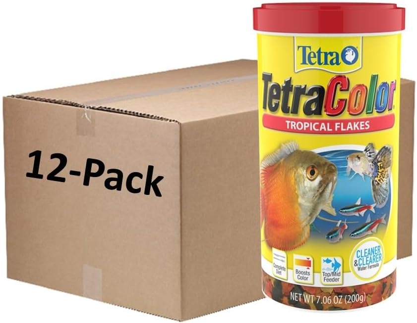 image:imageTetraColor Tropical Flakes Color Boosting Fish Food Nutritionally Balanced Diet for Tropical Fish 706 ozTropical