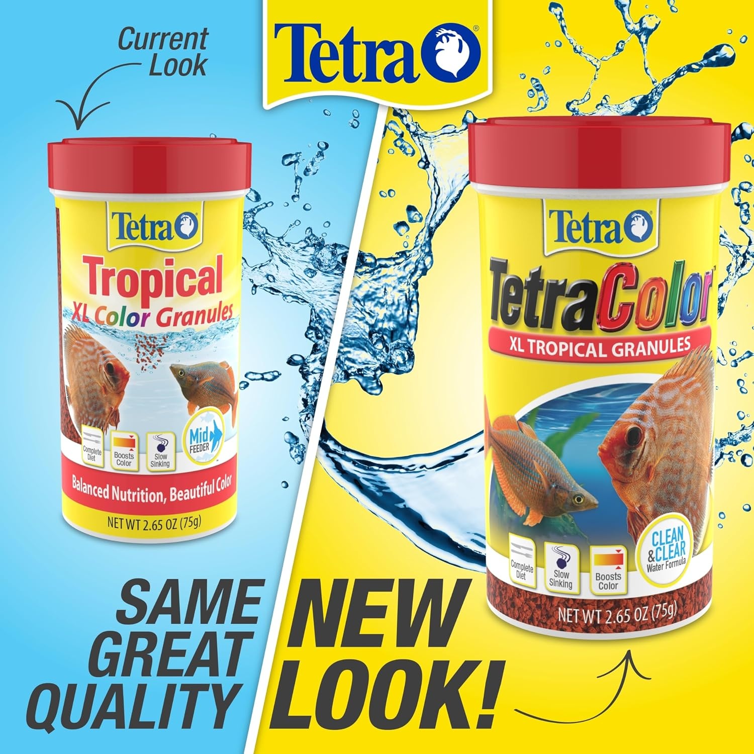 image:imageTetraColor XL Tropical Granules with Natural Color Enhancer 1058 Oz1058 Ounce Pack of 3