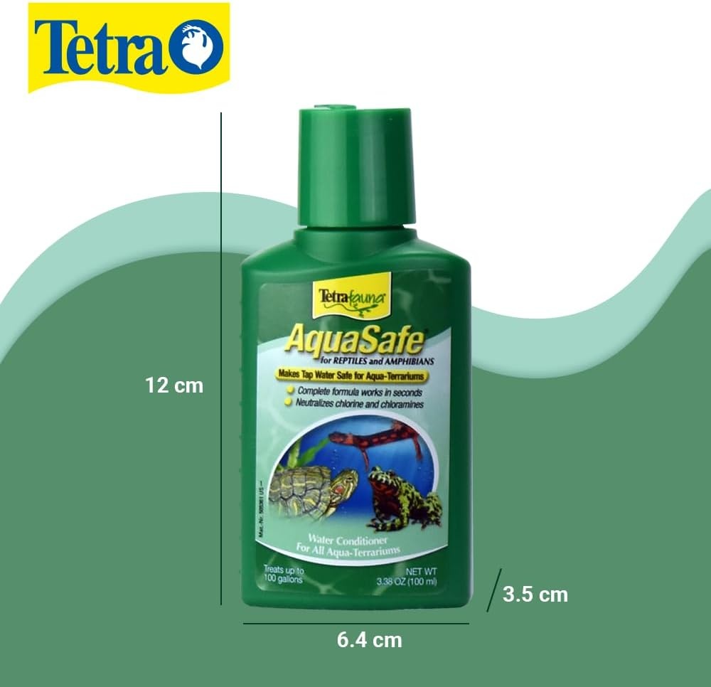 image:imageTetraFauna AquaSafe for Reptiles and Amphibians 338 Oz AquaTerrarium Water Conditioner Makes Tap Water Safe100ml
