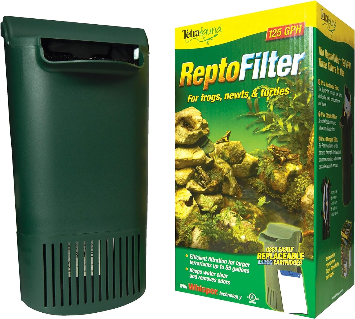 image:imageTetraFauna ReptoFilter for Frogs Newts amp Turtles125 GPH