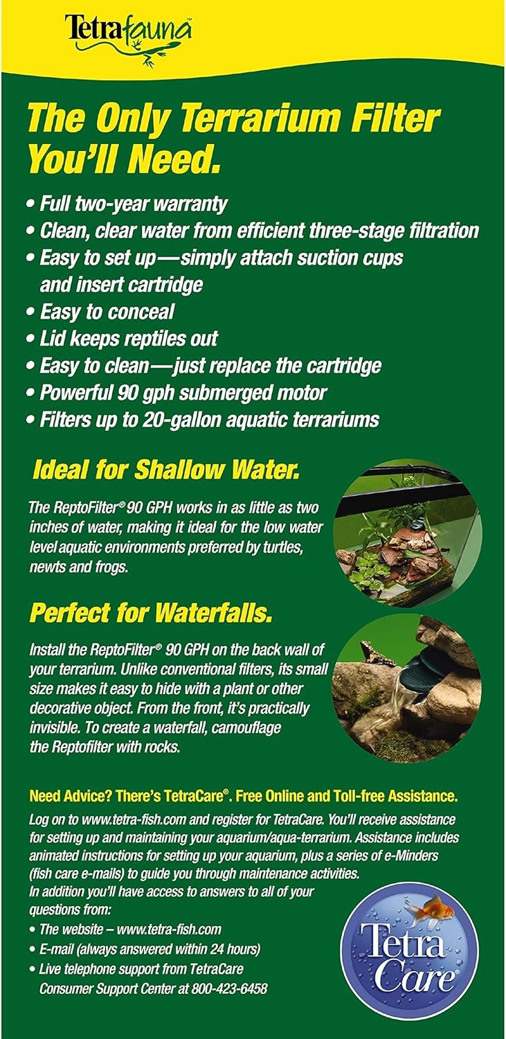 image:imageTetraFauna ReptoFilter for Frogs Newts amp Turtles125 GPH