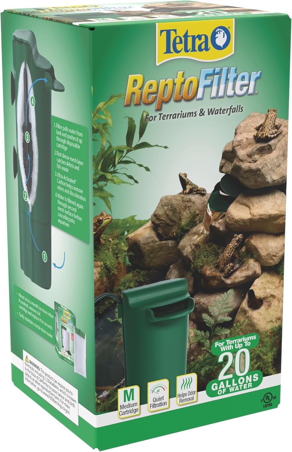 image:imageTetraFauna ReptoFilter for Frogs Newts amp Turtles90 GPH