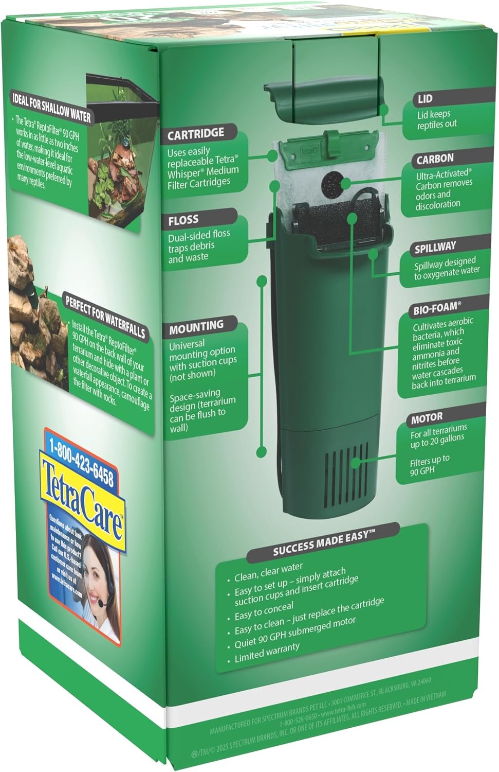 image:imageTetraFauna ReptoFilter for Frogs Newts amp Turtles90 GPH