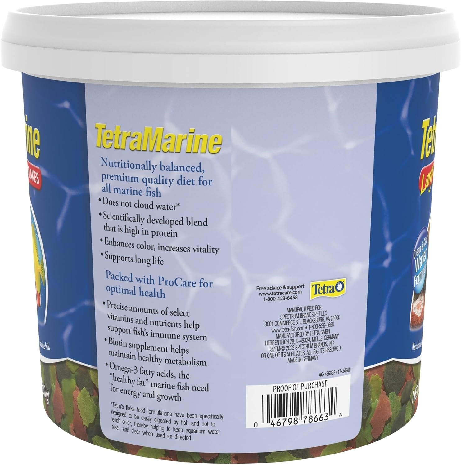 image:imageTetraMarine Large Saltwater Flakes Nutritionally Balanced Fish Food for Saltwater Fish 565 oz176 Pound Pack of 1