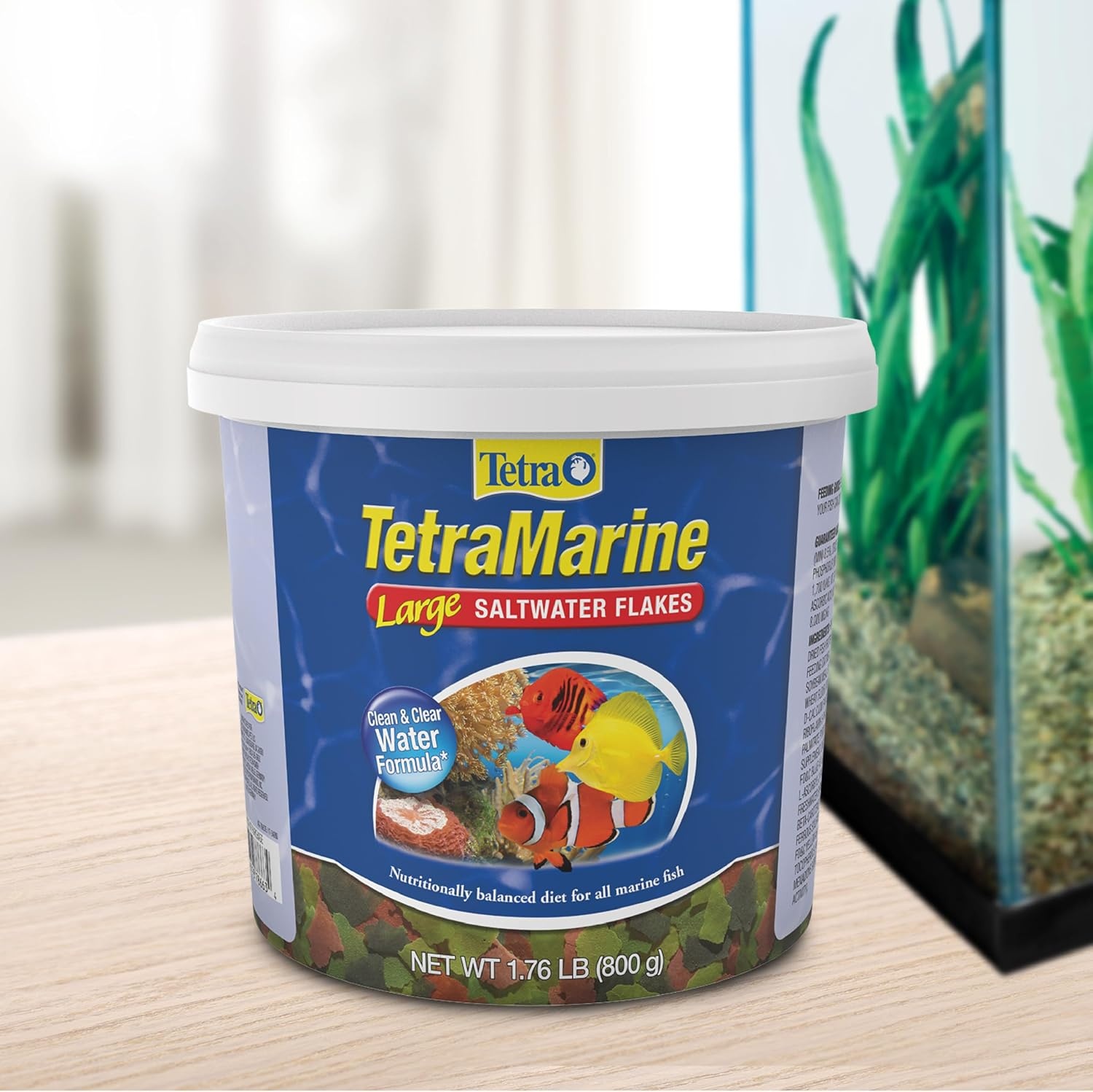image:imageTetraMarine Large Saltwater Flakes Nutritionally Balanced Fish Food for Saltwater Fish 565 oz176 Pound Pack of 1