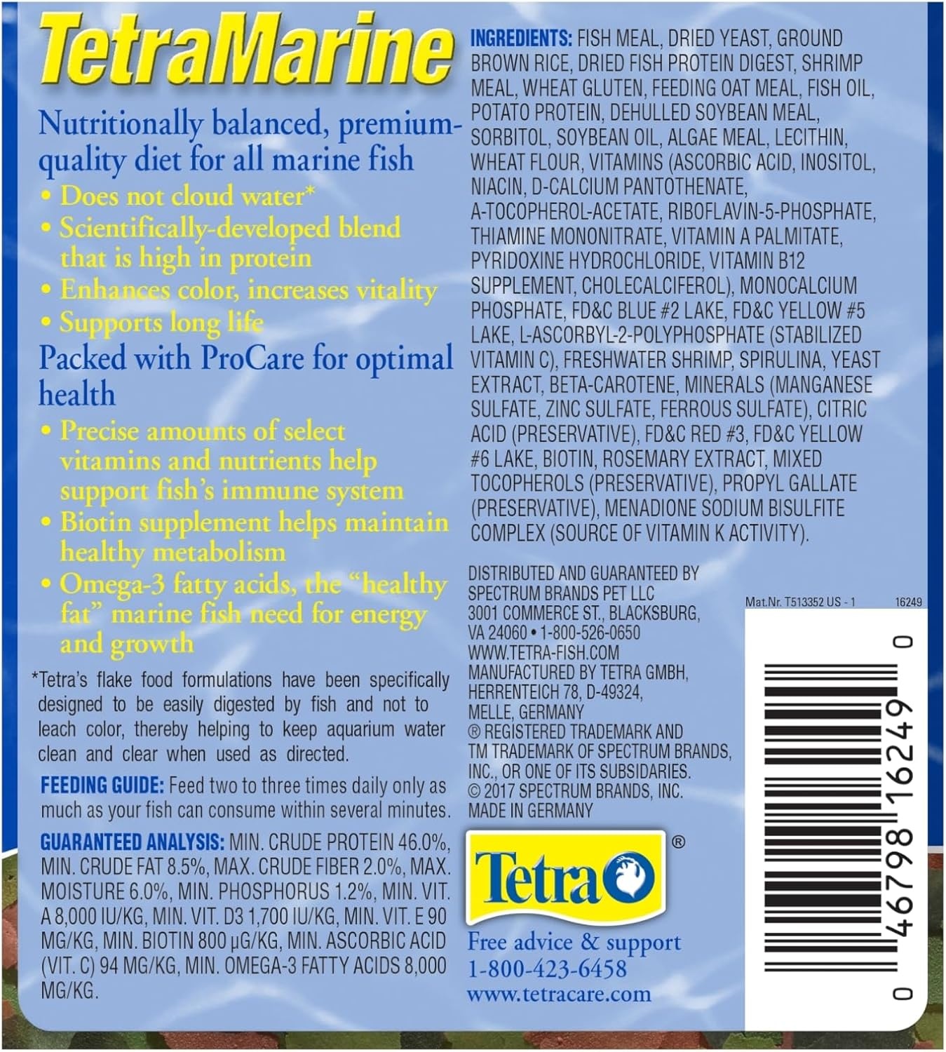 image:imageTetraMarine Large Saltwater Flakes Nutritionally Balanced Fish Food for Saltwater Fish 565 oz565 Ounce Pack of 1
