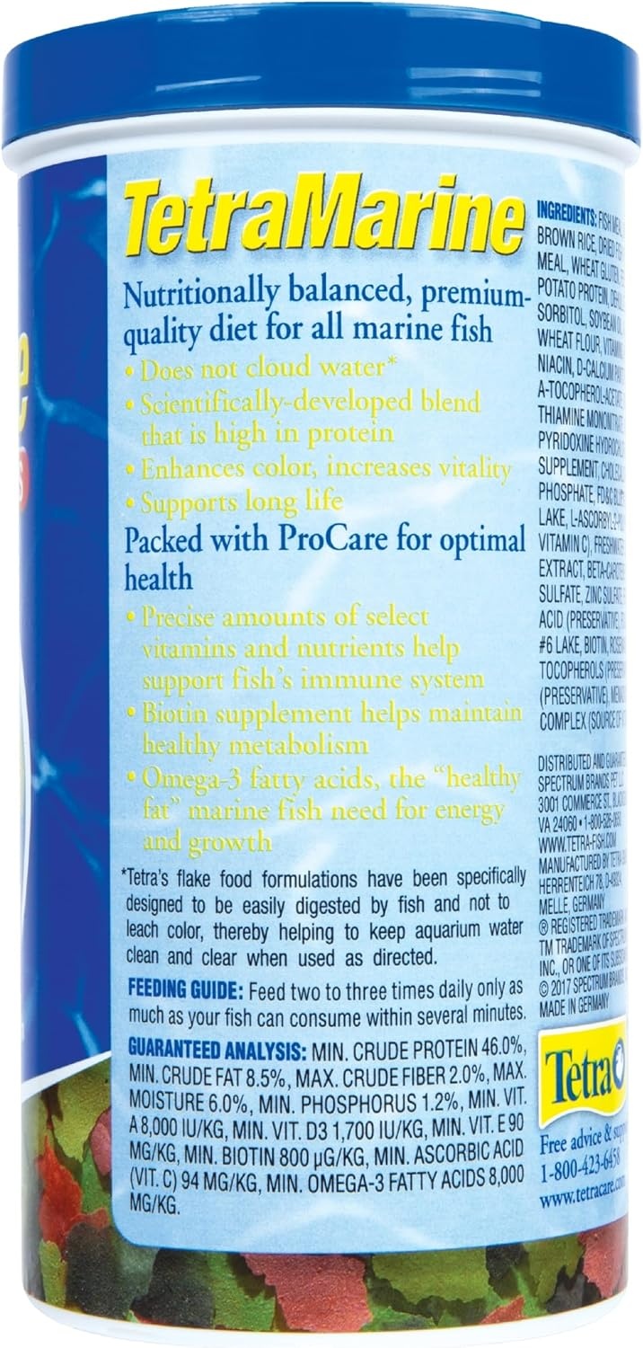 image:imageTetraMarine Large Saltwater Flakes Nutritionally Balanced Fish Food for Saltwater Fish 565 oz565 Ounce Pack of 1