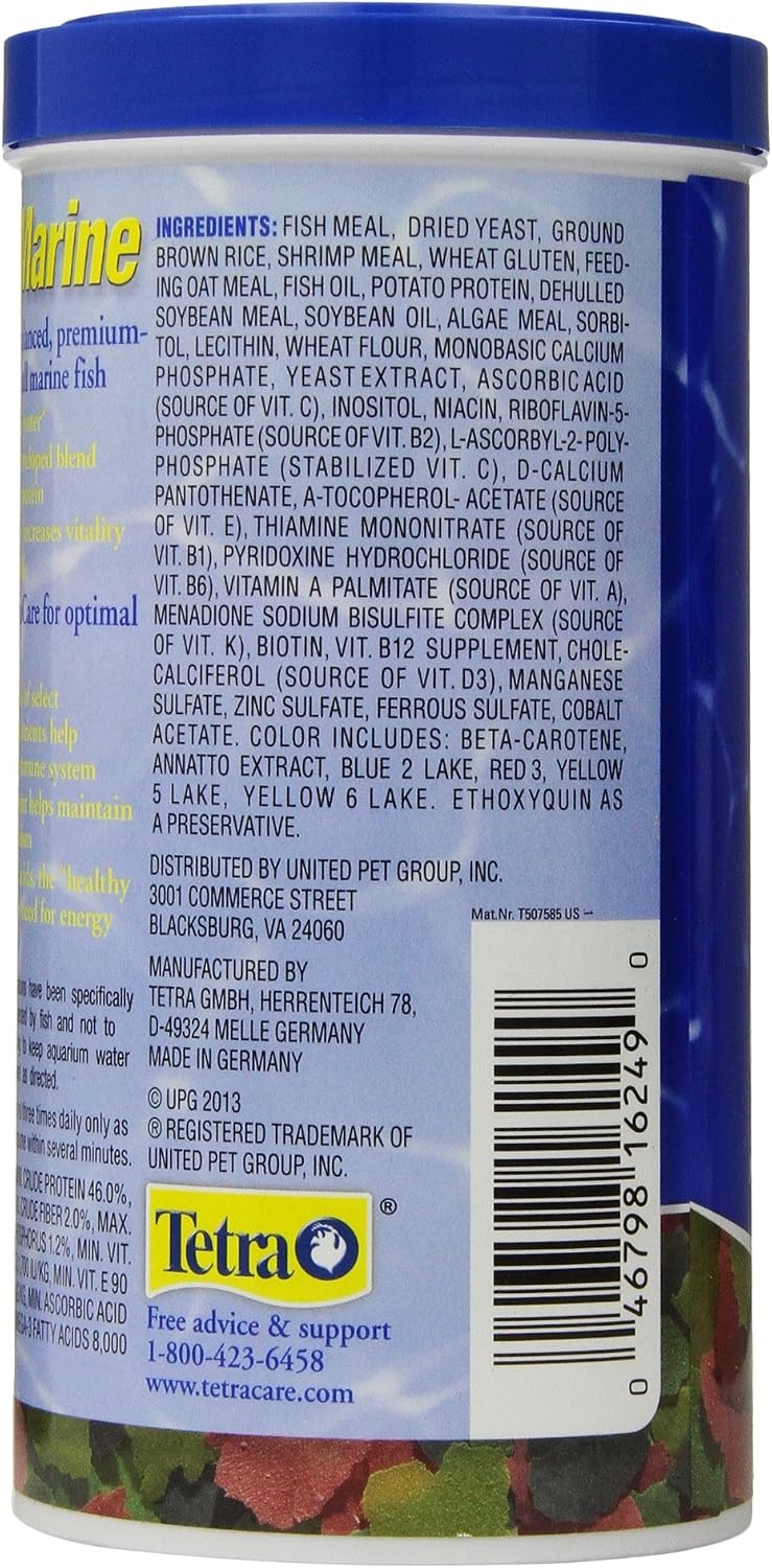 image:imageTetraMarine Large Saltwater Flakes Nutritionally Balanced Fish Food for Saltwater Fish 565 oz565 Ounce Pack of 2