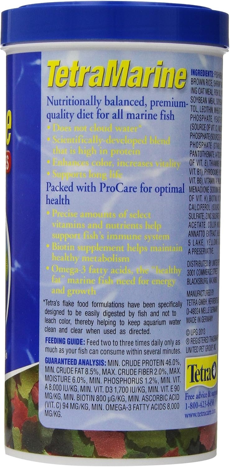 image:imageTetraMarine Large Saltwater Flakes Nutritionally Balanced Fish Food for Saltwater Fish 565 oz565 Ounce Pack of 2
