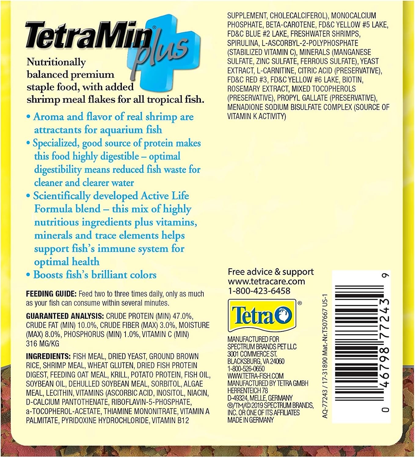 image:imageTetraMin Plus Tropical Flakes Cleaner and Clearer Water Formula 1Ounce706 Ounce Pack of 12