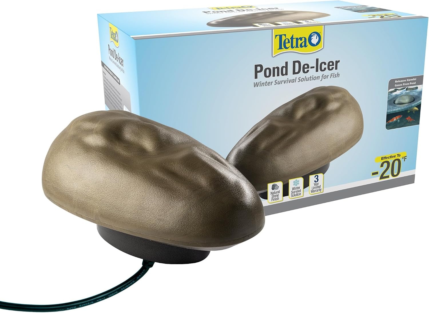 image:imageTetraPond DeIcer Thermostatically Controlled Winter Survival Solution For Fish UL Listed300 Watt