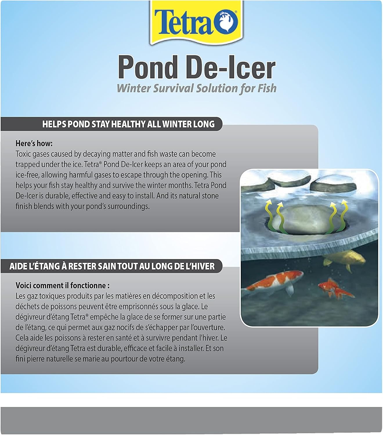 image:imageTetraPond DeIcer Thermostatically Controlled Winter Survival Solution For Fish UL Listed300 Watt