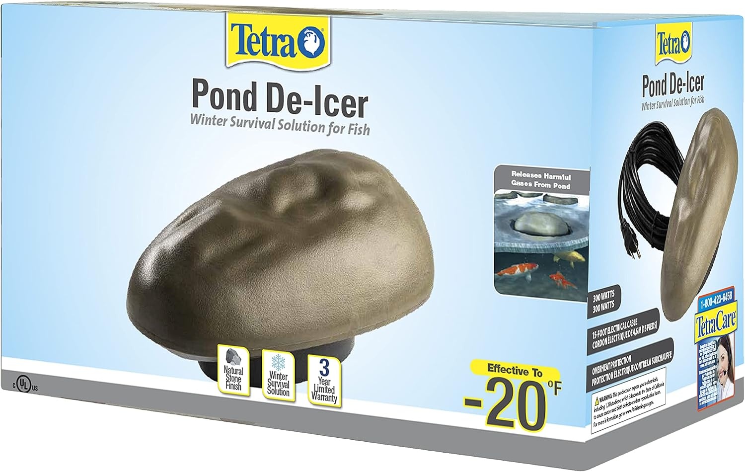 image:imageTetraPond DeIcer Thermostatically Controlled Winter Survival Solution For Fish UL Listed300 Watt