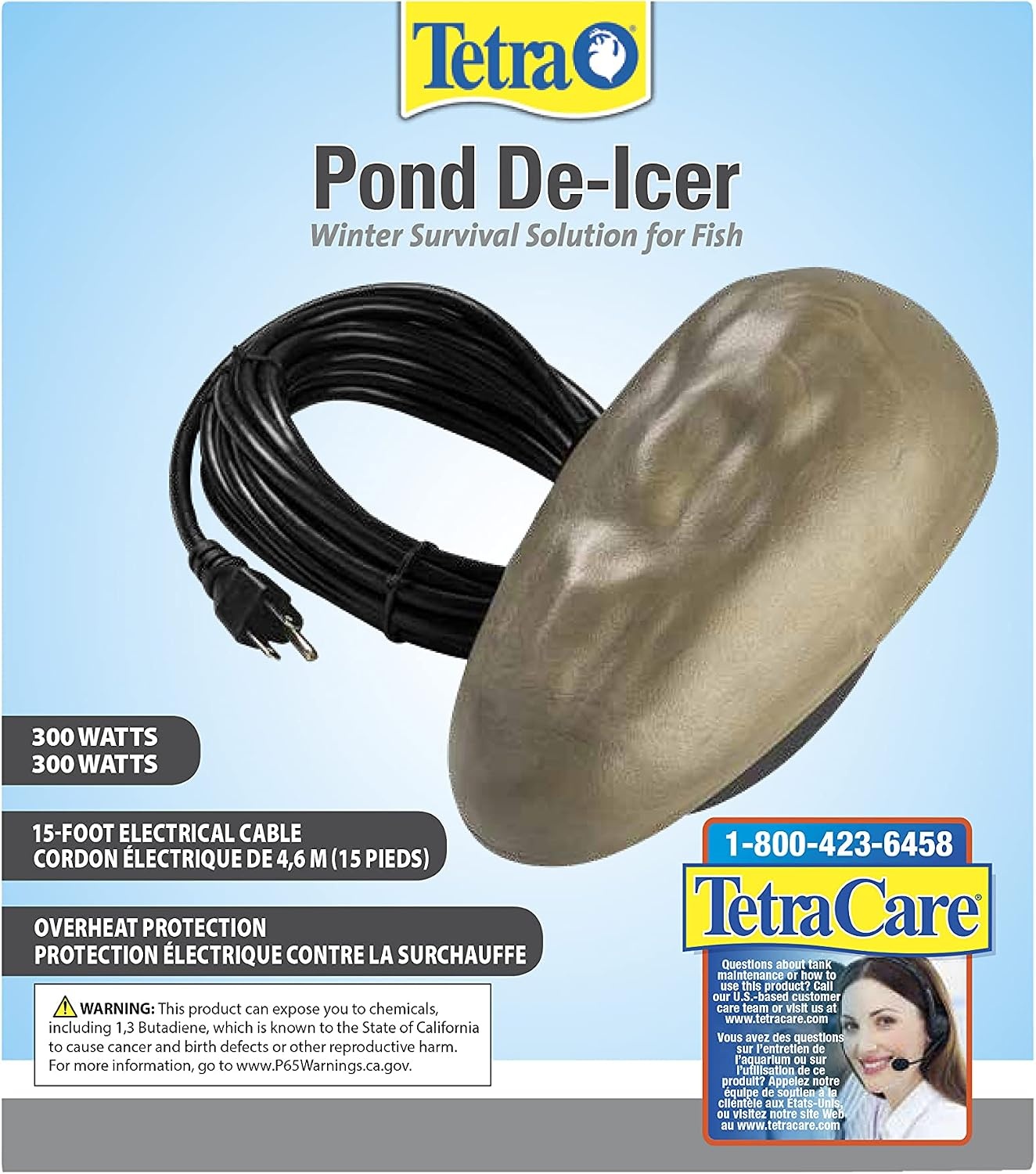 image:imageTetraPond DeIcer Thermostatically Controlled Winter Survival Solution For Fish UL Listed300 Watt