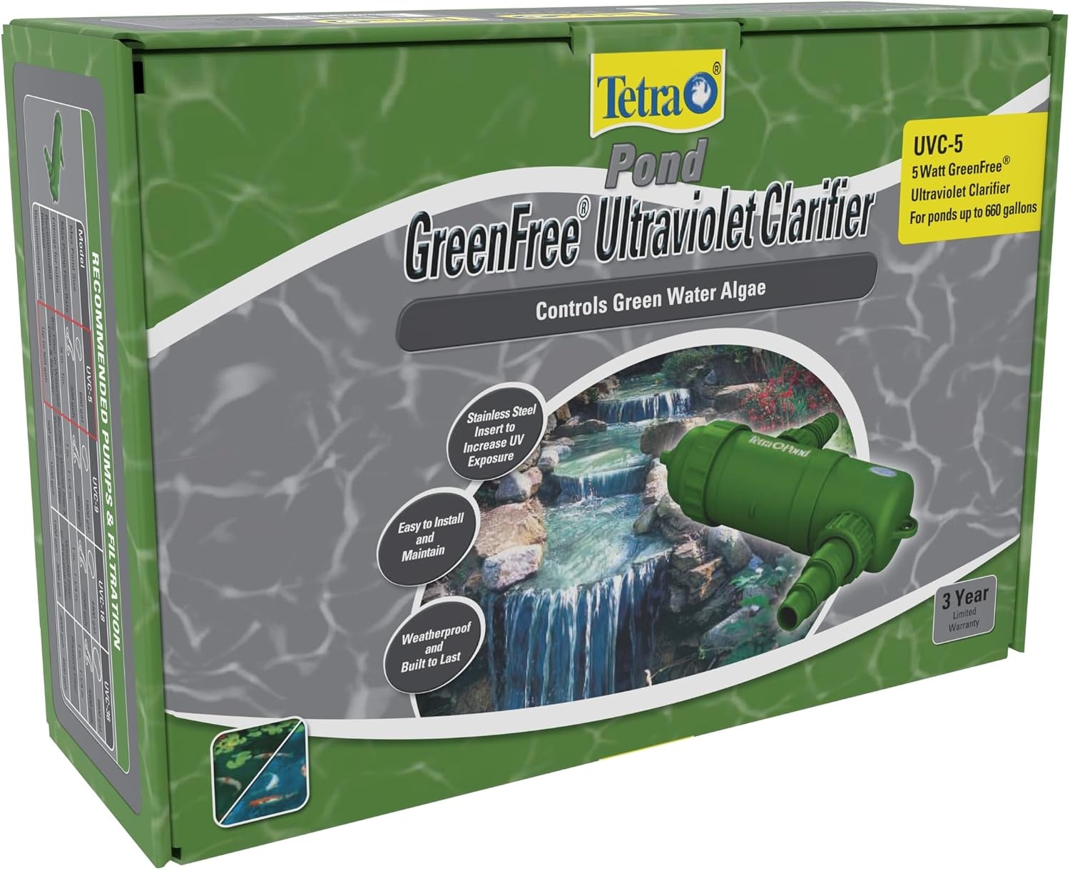 image:imageTetraPond GreenFree UV Clarifier For Clean And Clear Ponds