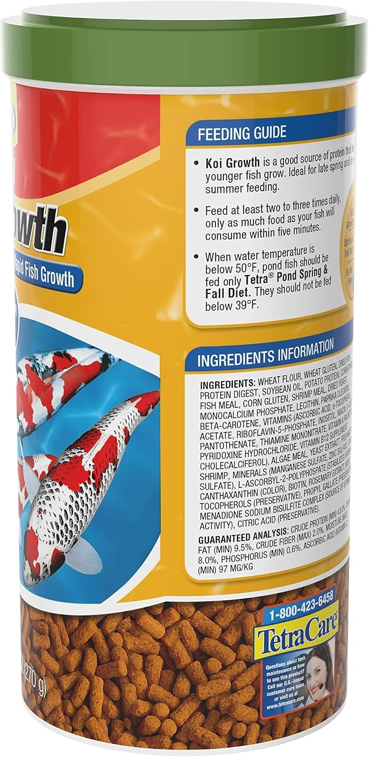 image:imageTetraPond Koi Growth 485 Pounds Soft Sticks Pond Fish Food952 Ounce Pack of 1