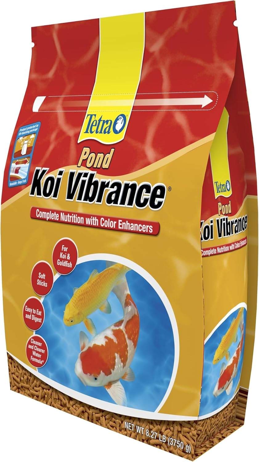 image:imageTetraPond Koi Vibrance Soft Sticks Easy to Digest Floating Pond Food 518 lbs827 Pound Pack of 1
