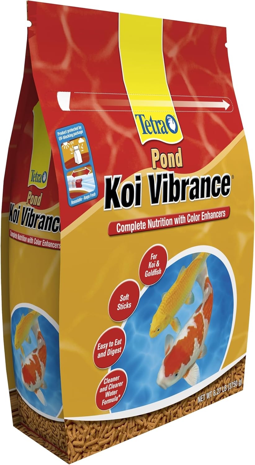 image:imageTetraPond Koi Vibrance Soft Sticks Easy to Digest Floating Pond Food 518 lbs827 Pound Pack of 1