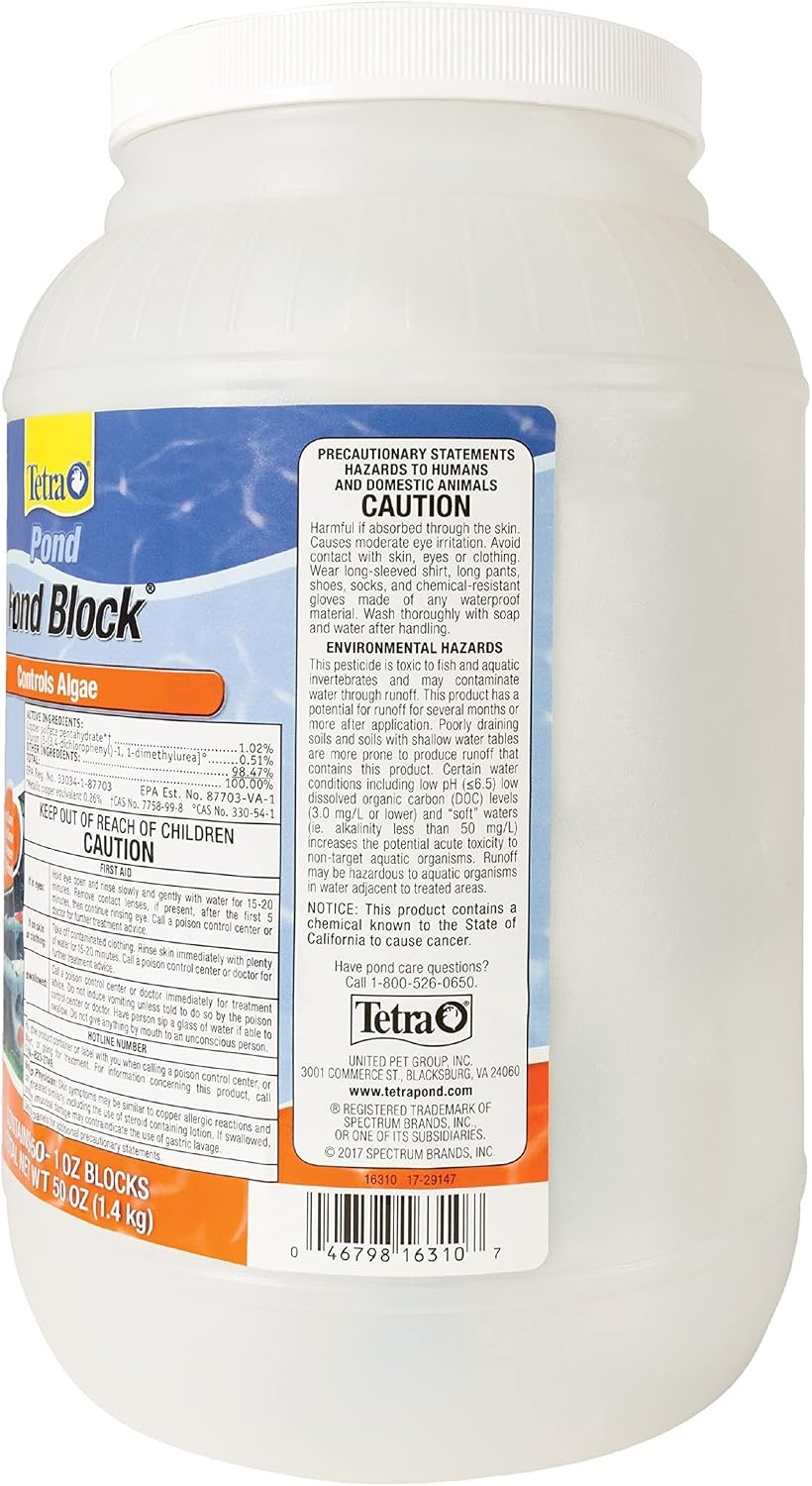 image:imageTetraPond Pond Block 50 Count Helps Control Algae Growth in Ornamental Fish Ponds50 blocks