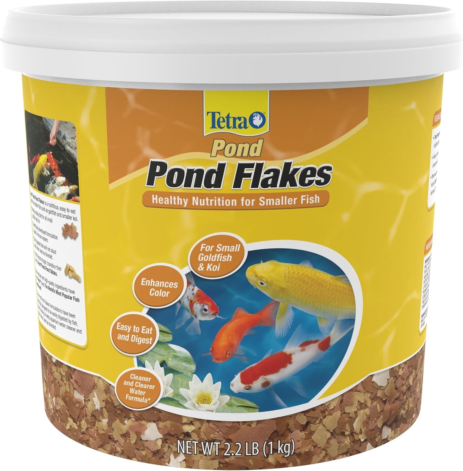 image:imageTetraPond Pond Flakes Complete Nutrition for Smaller Pond Fish Fish Food for Goldfish and Koi Fish 635 OuncesOriginal