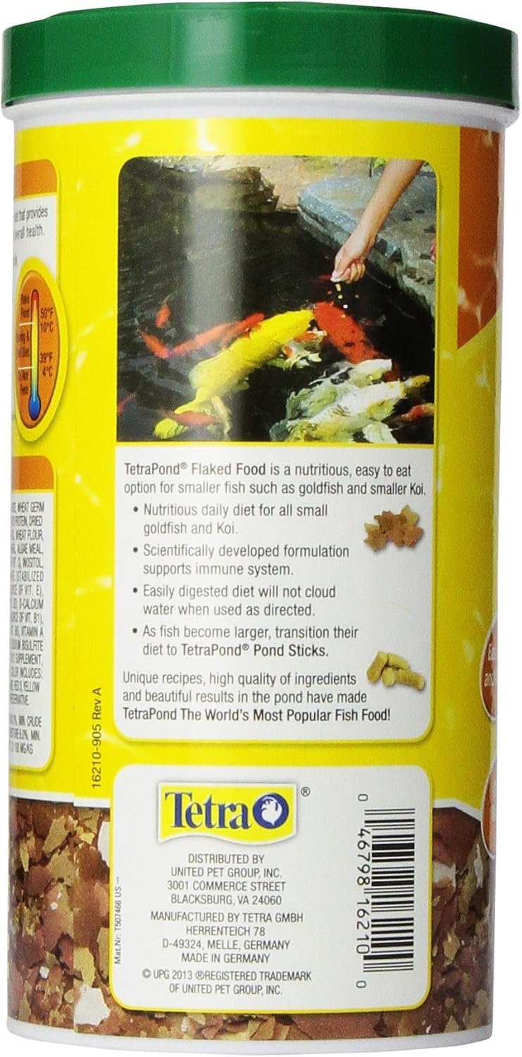 image:imageTetraPond Pond Flakes Complete Nutrition for Smaller Pond Fish Fish Food for Goldfish and Koi Fish 635 OuncesOriginal