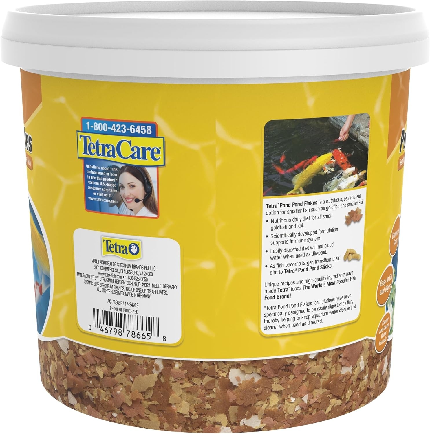 image:imageTetraPond Pond Flakes Complete Nutrition for Smaller Pond Fish Fish Food for Goldfish and Koi Fish 635 OuncesOriginal