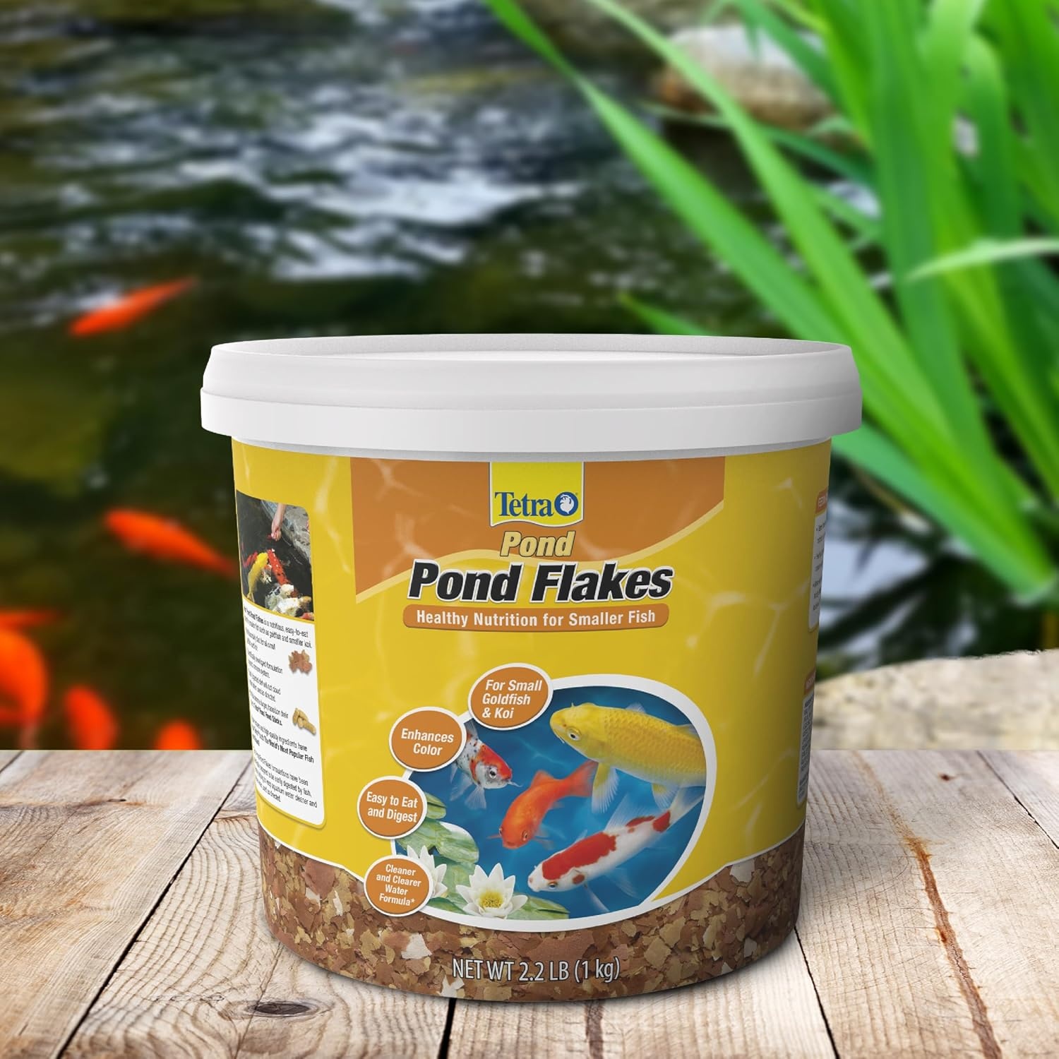 image:imageTetraPond Pond Flakes Complete Nutrition for Smaller Pond Fish Fish Food for Goldfish and Koi Fish 635 OuncesOriginal