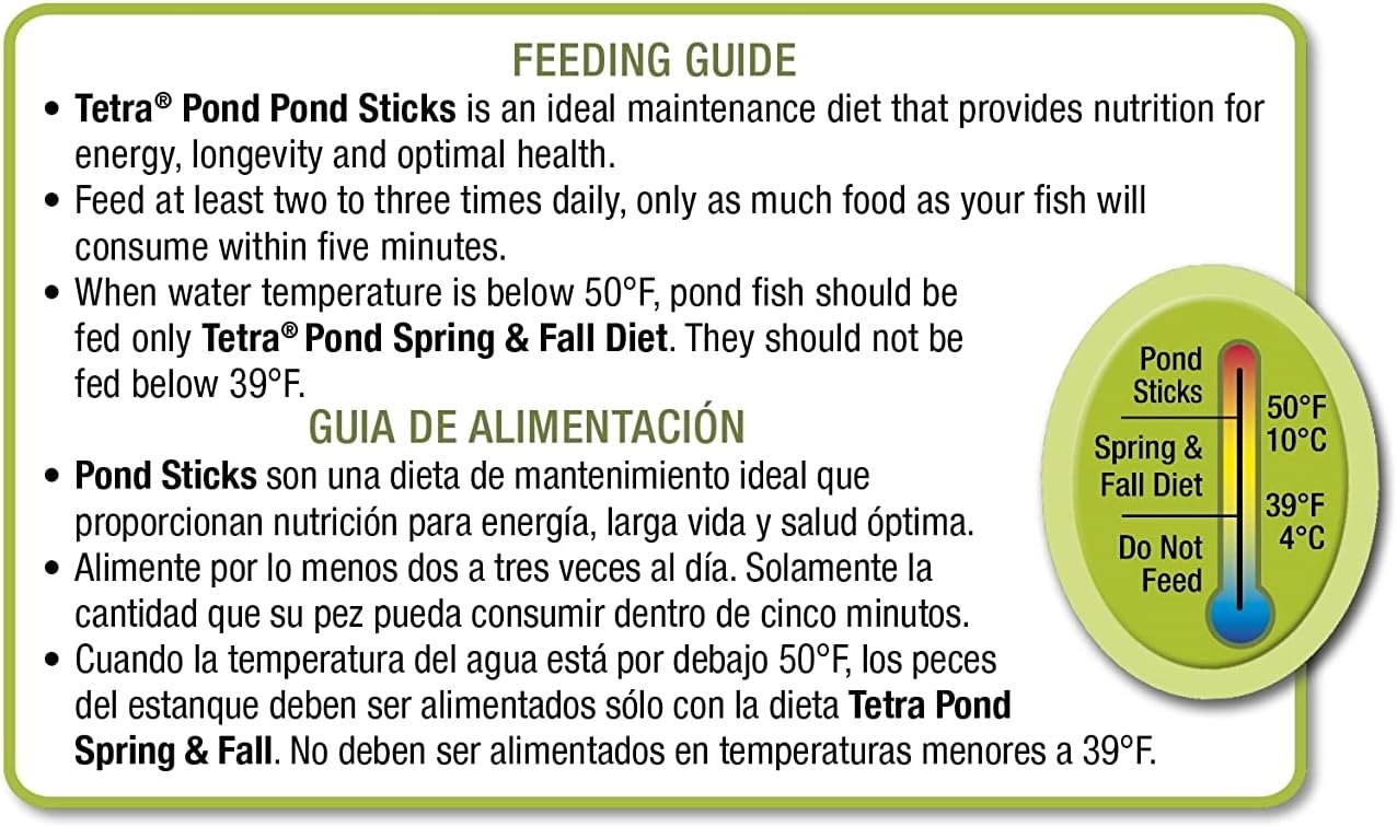 image:imageTetraPond Pond Sticks Pond Fish Food for Goldfish and Koi 172 PoundsSeafood